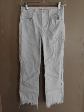 Crop White Jeans Women's 25